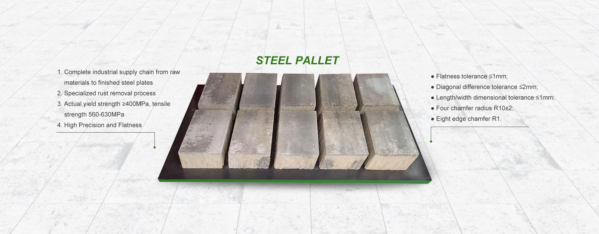 Pemasok Pallet Bata Semen Cina